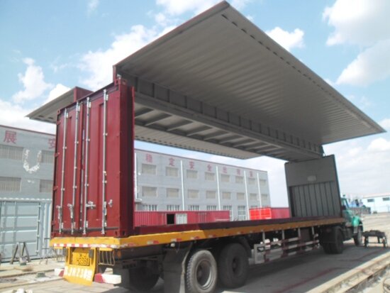 40英尺雙側(cè)單翼液壓集裝箱